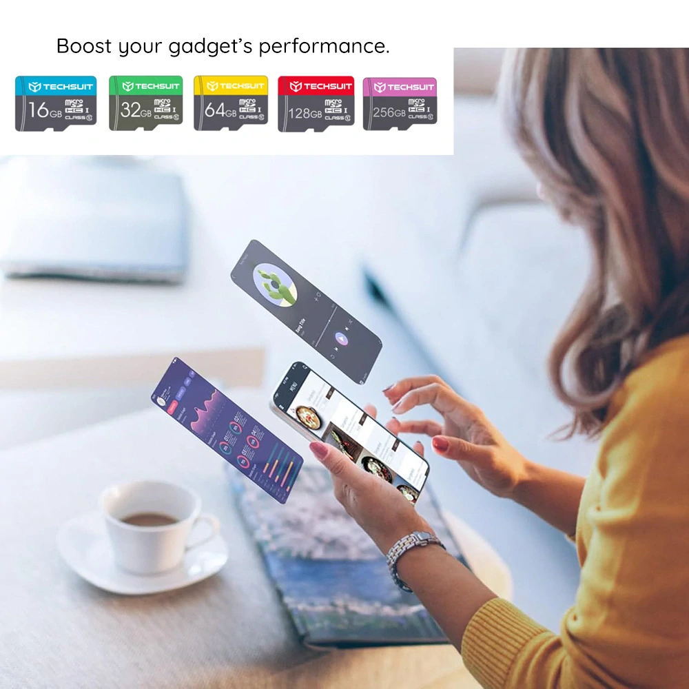 Paměťová karta Techsuit microSDHC 64GB + adaptér, class 10
