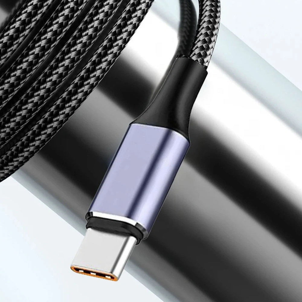 Datový kabel Techsuit (PCB018) USB-A na USB-C, 100W, 480Mbps, 6A, 1m - černý