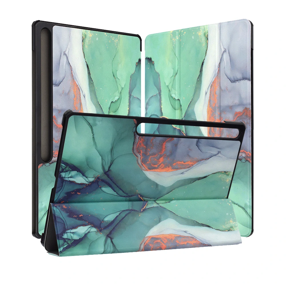 Pouzdro pro tablet Samsung Galaxy Tab S10 FE Plus, Techsuit FoldPro Green Time