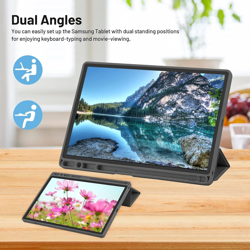Pouzdro pro tablet Samsung Galaxy Tab A9 / A11, Flex Trifold, purple