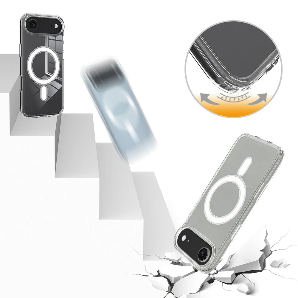 Kryt iPhone 17 Air, Techsuit - MagSafe Pro, transtarentní