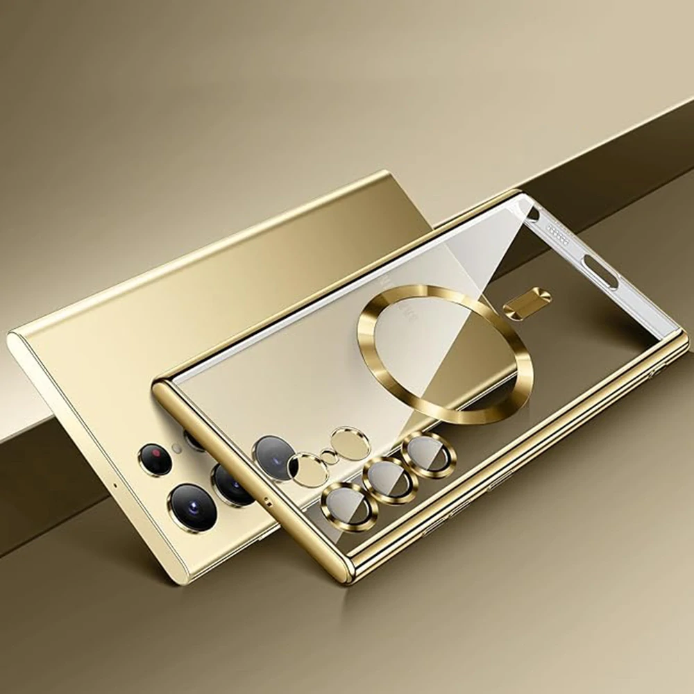 Kryt Samsung Galaxy S25 Ultra Techsuit Luxury Crystal MagSafe - světle zelený