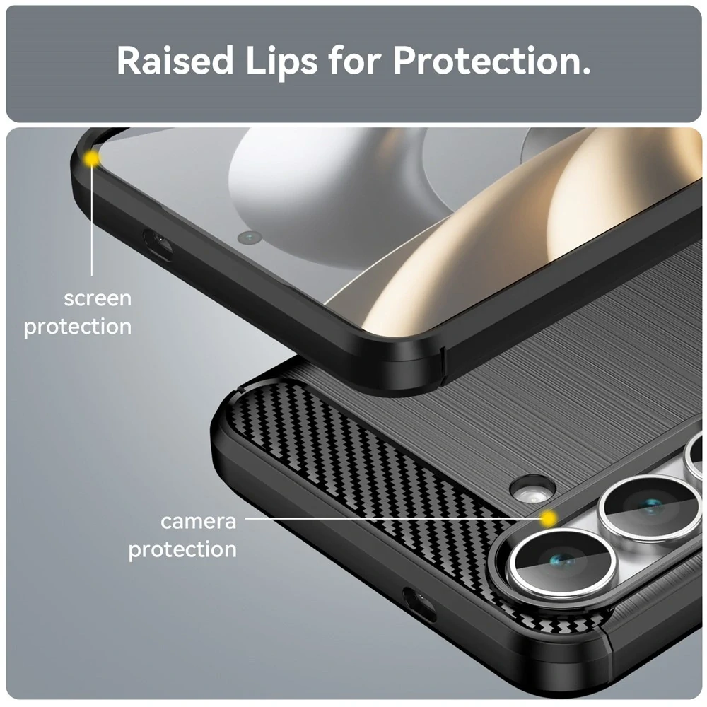 Kryt Samsung Galaxy S25 FE, Armored Carbon černý