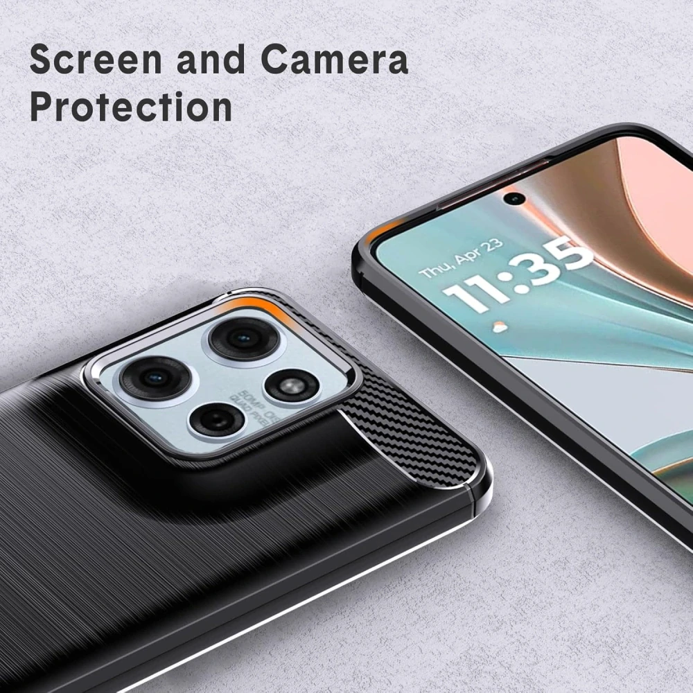 Kryt Motorola Moto G15 / G15 Power, Armored Carbon černý