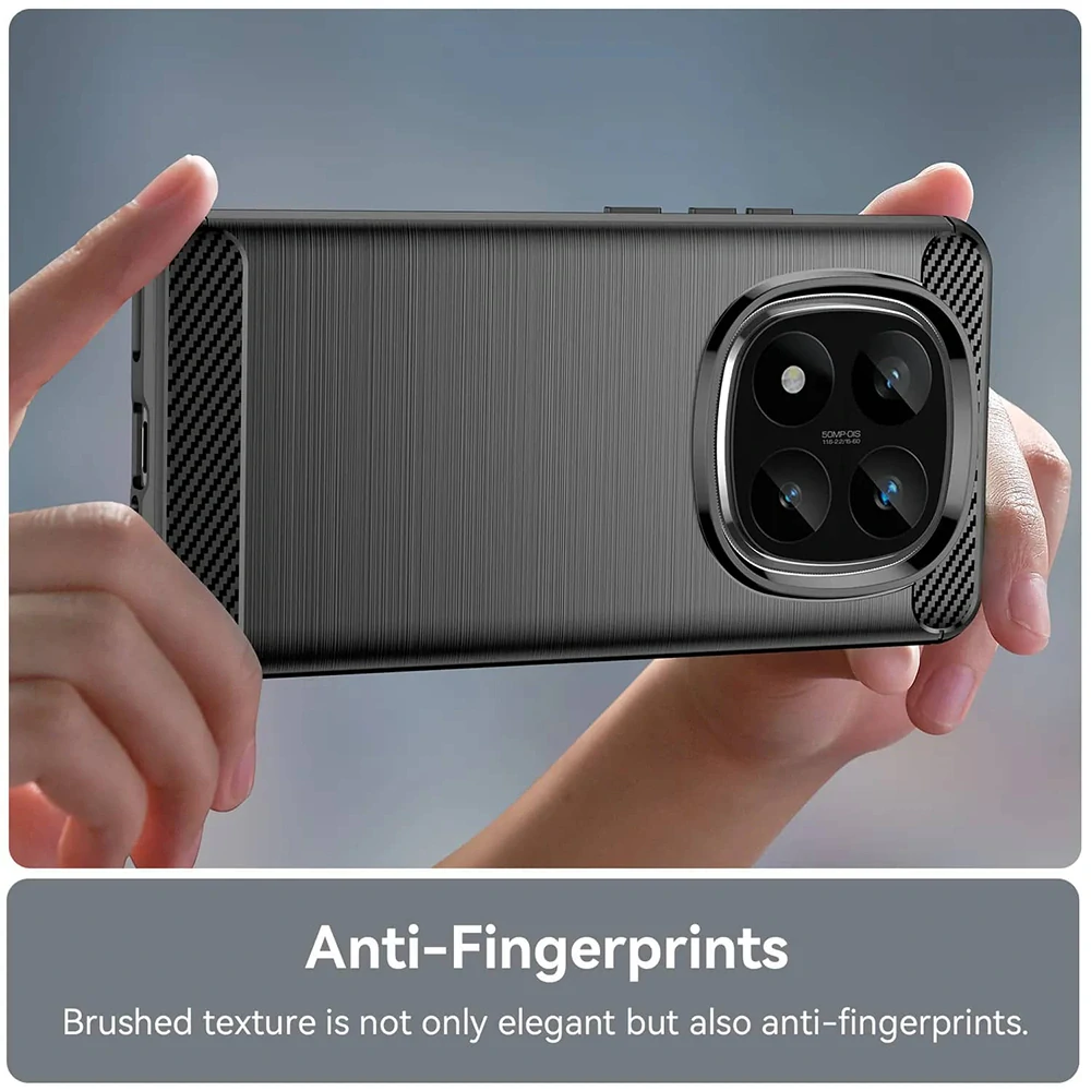 Kryt Xiaomi Redmi Note 14 Pro+ 5G, Techsuit CarbonFiber černý