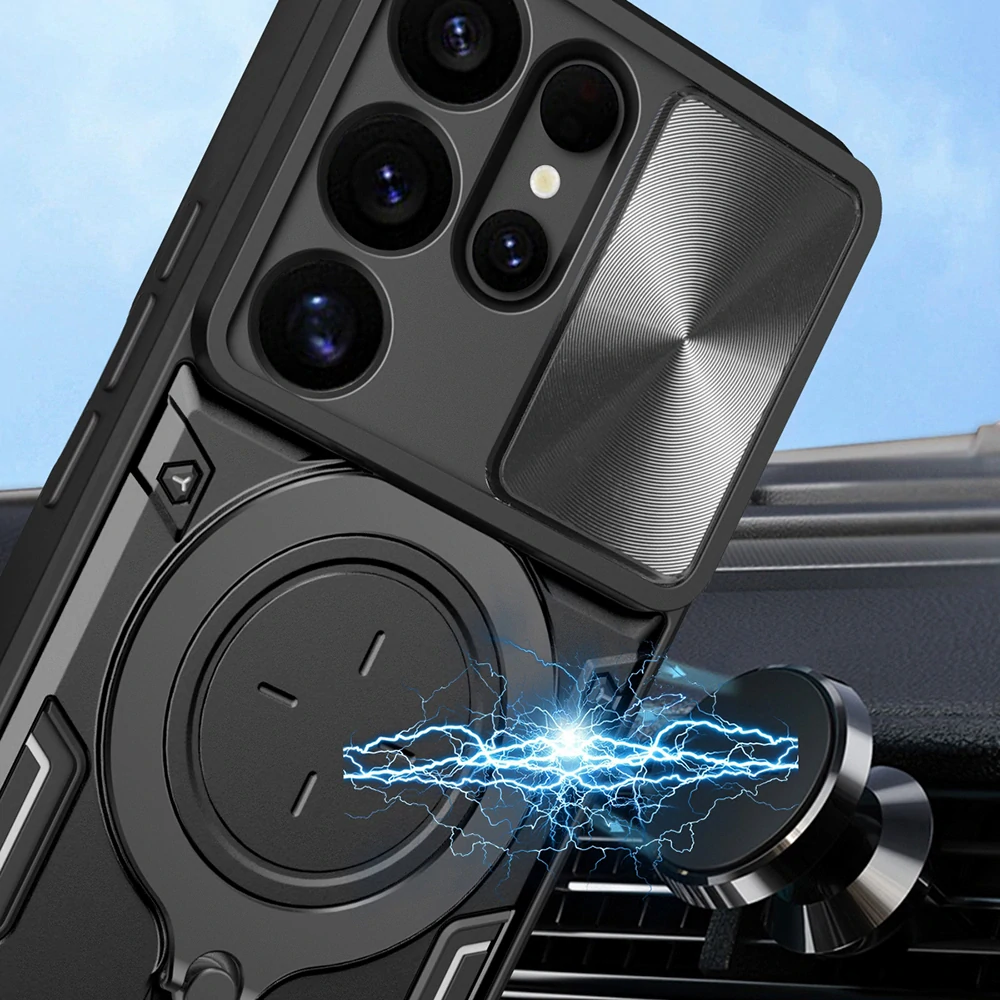 Kryt Samsung Galaxy S25 Ultra Techsuit CamGuard Pro - fialový