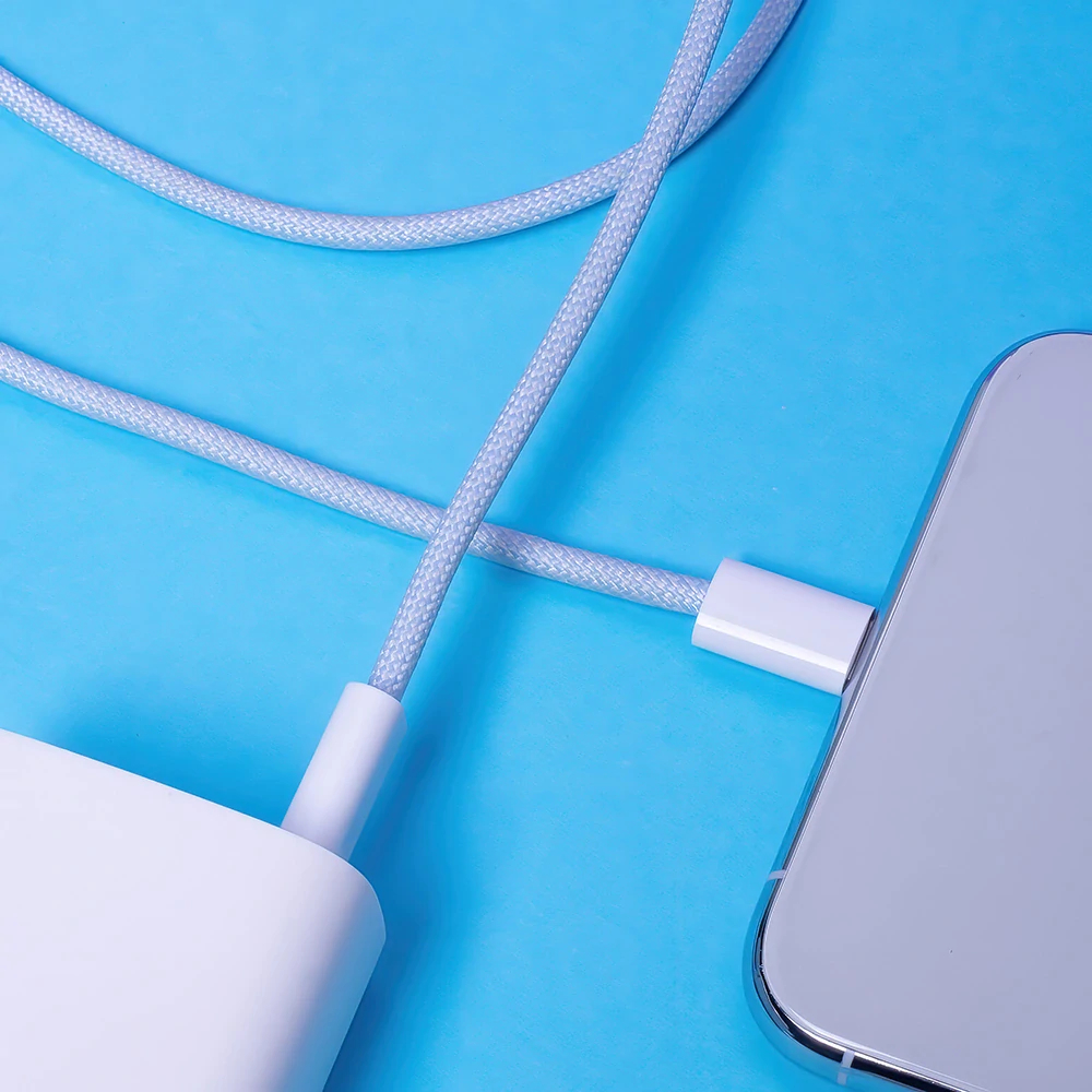 Datový kabel Maxlife MXUC-06 cable USB-C - USB-C 1,0 m 20W blue nylon