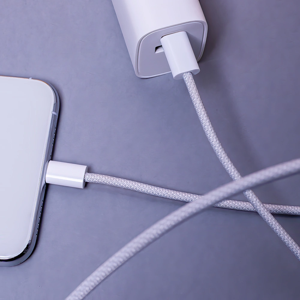 Datový kabel Maxlife MXUC-06 cable USB-C - USB-C 1,0 m 20W šedý nylon