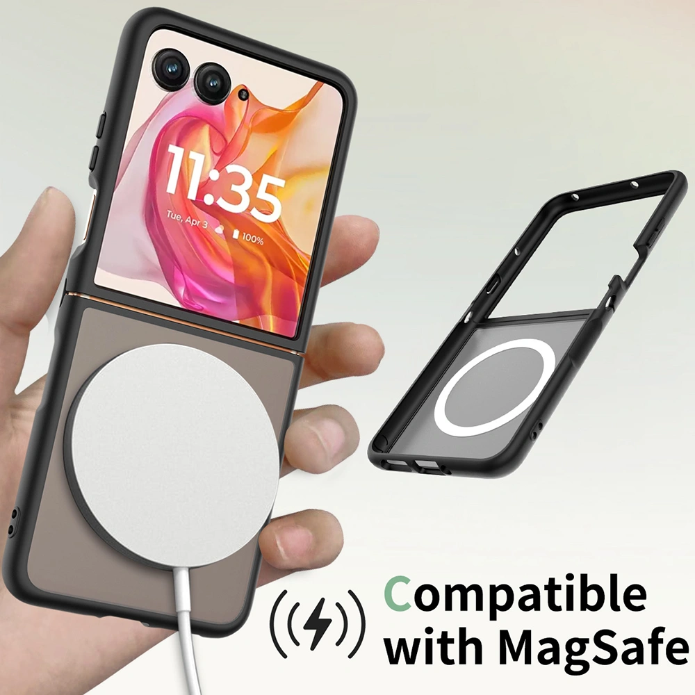 Kryt Motorola Razr 50 Ultra / 70 Plus, PureFrost MagSafe, černé