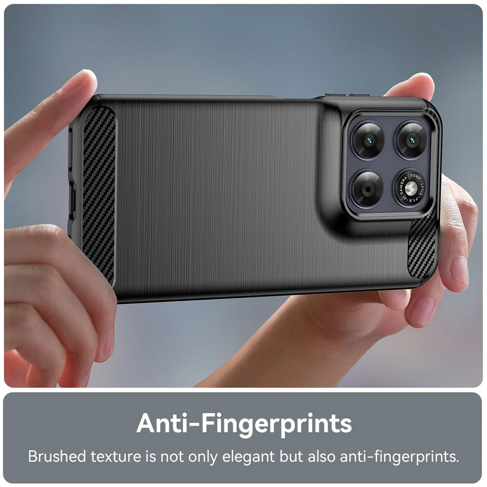 Kryt Motorola Moto G87 / G77 / G67, Armored Carbon černý