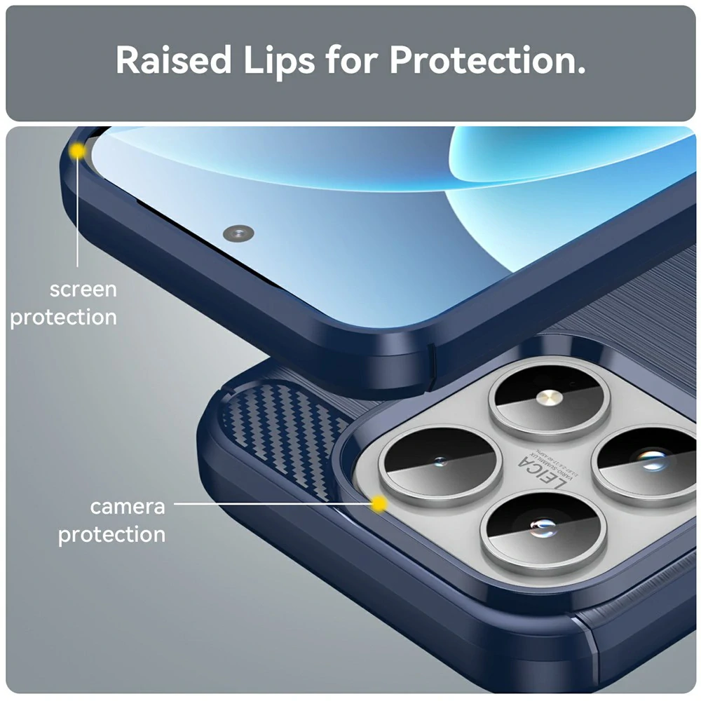 Kryt Xiaomi 17, Armored Carbon blue