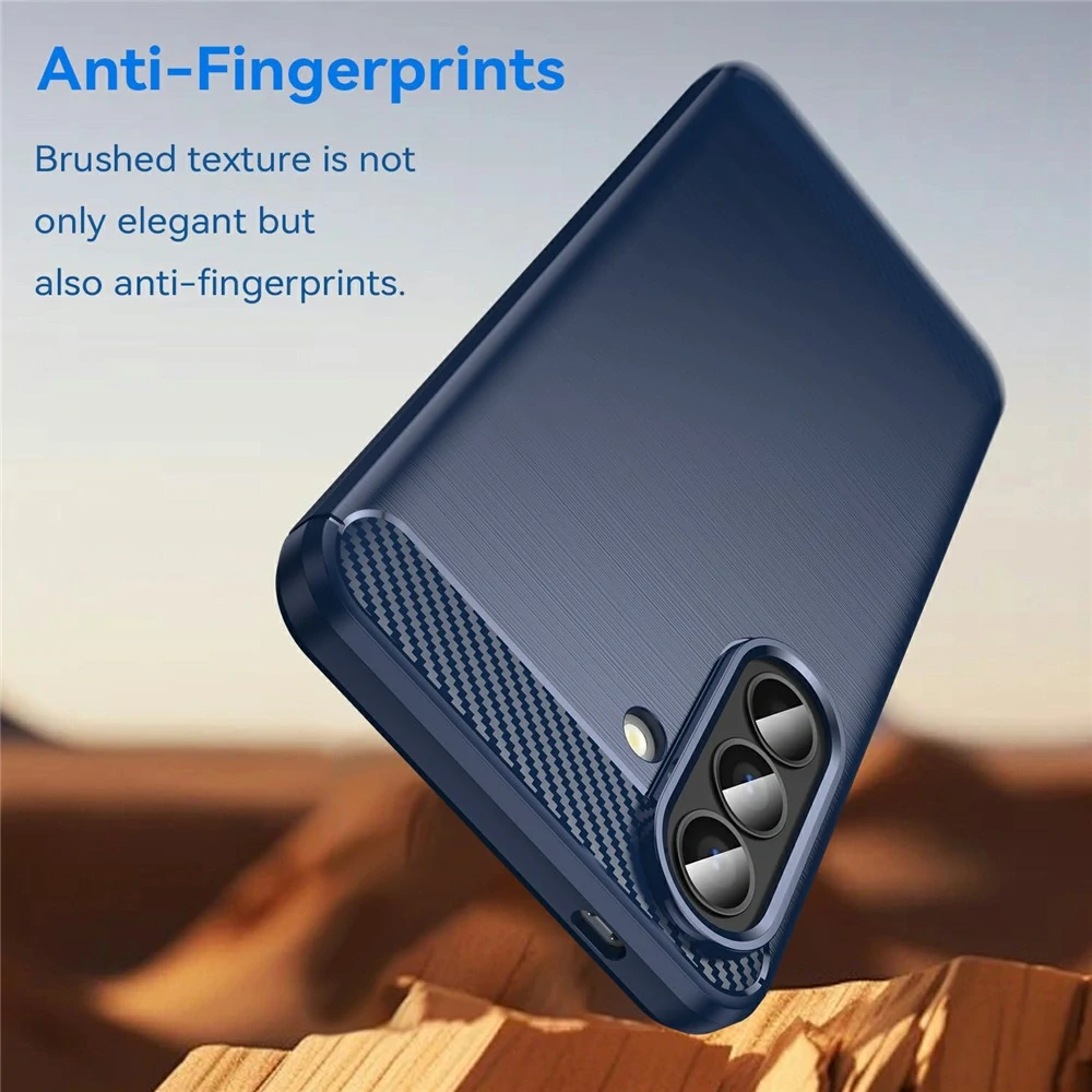 Kryt Samsung Galaxy A57 5G, Armored Carbon modrý