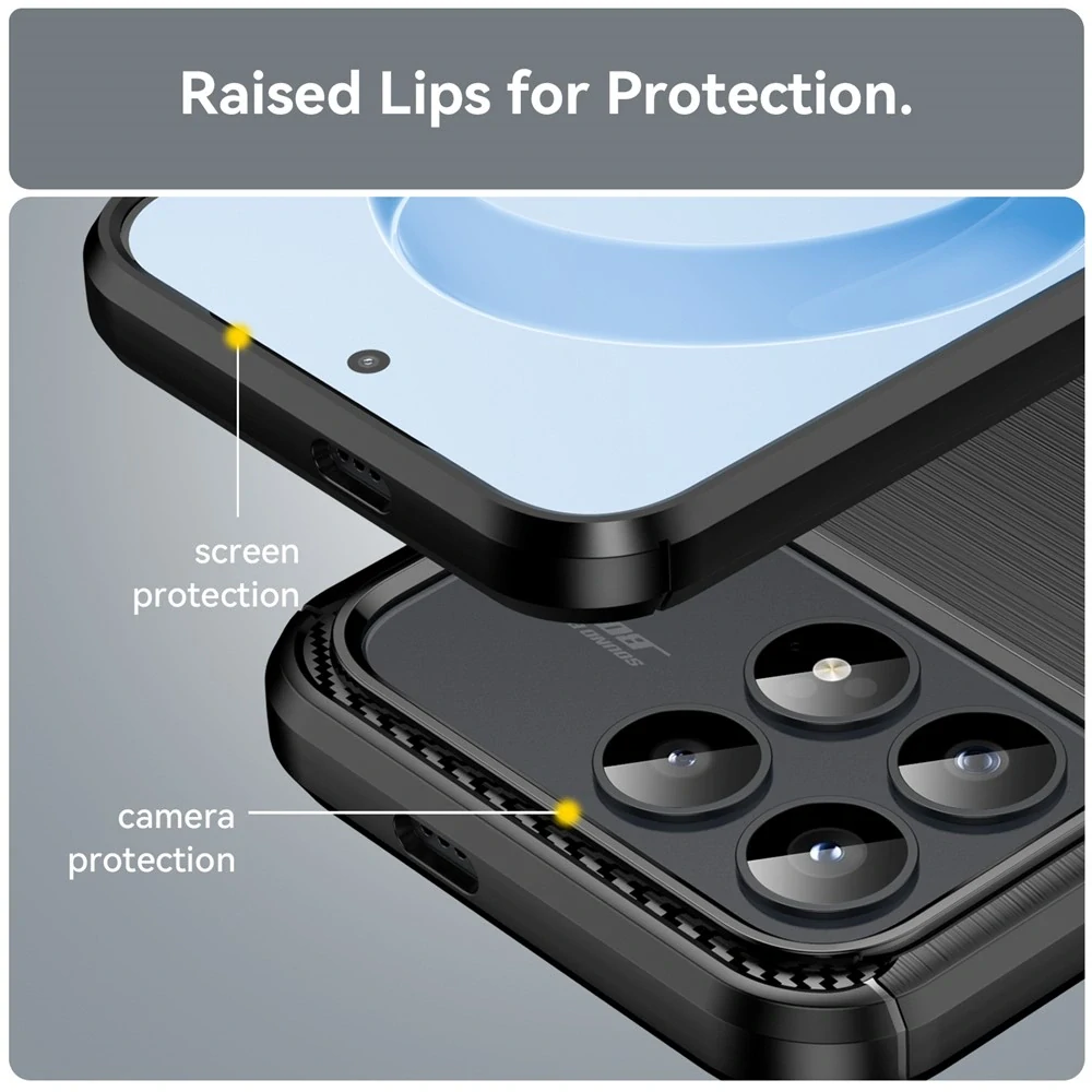 Kryt Xiaomi Poco F8 Pro, Armored Carbon černý
