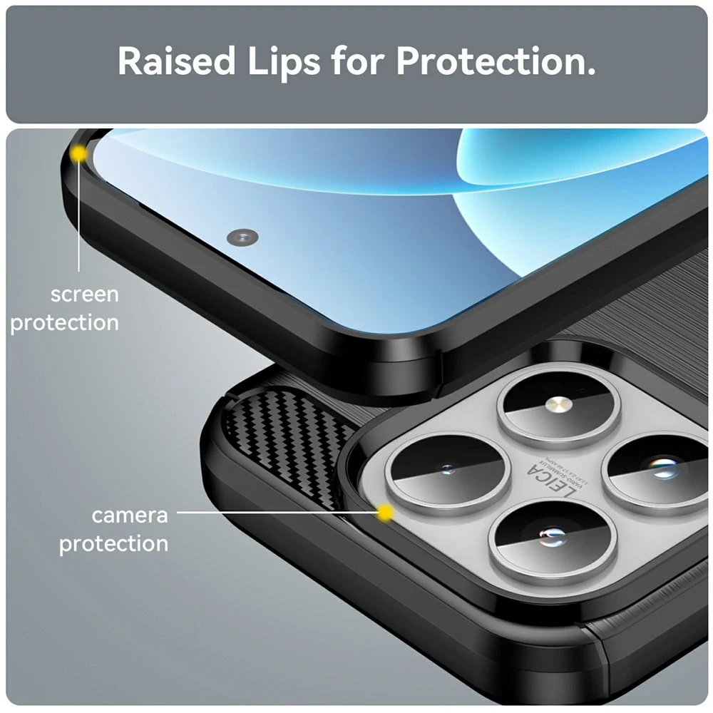 Kryt Xiaomi 17, Armored Carbon černý