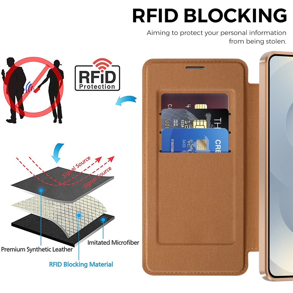 Pouzdro Samsung Galaxy A26 5G, SmartMag Book Case hnědé