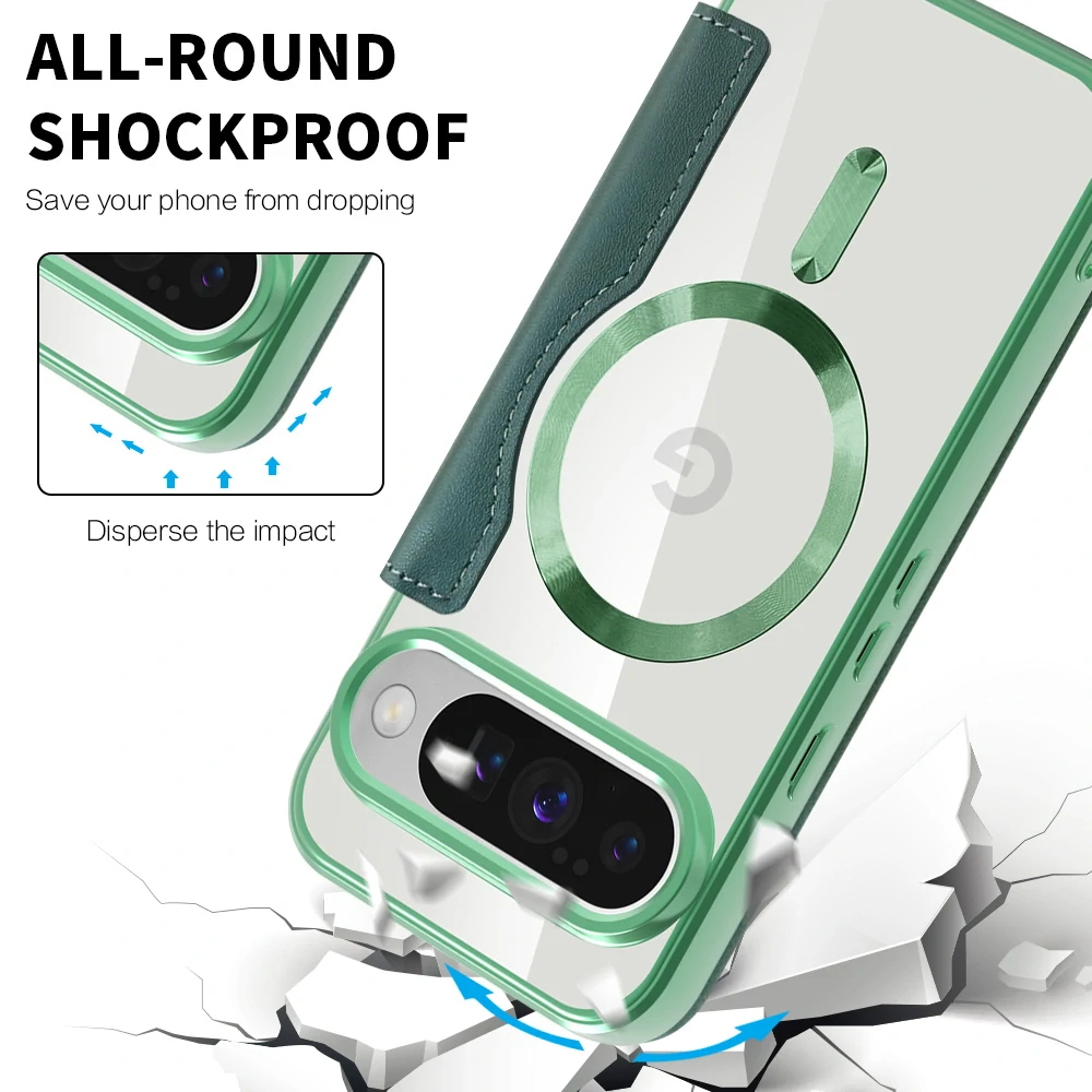 Pouzdro Google Pixel 10 / 10 Pro, SmartMag Book Case zelené