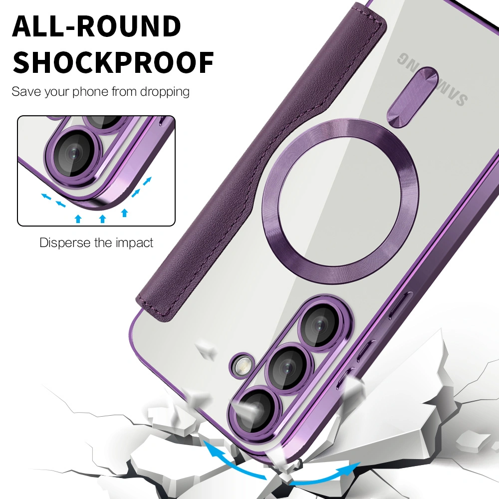 Pouzdro Samsung Galaxy A15 4G/5G, SmartMag Book Case fialové