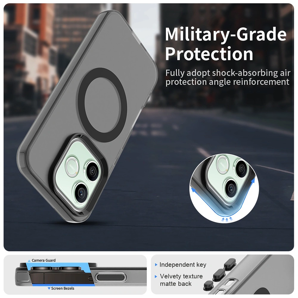 Kryt Honor 600 Lite, CandyCase MagSafe - black