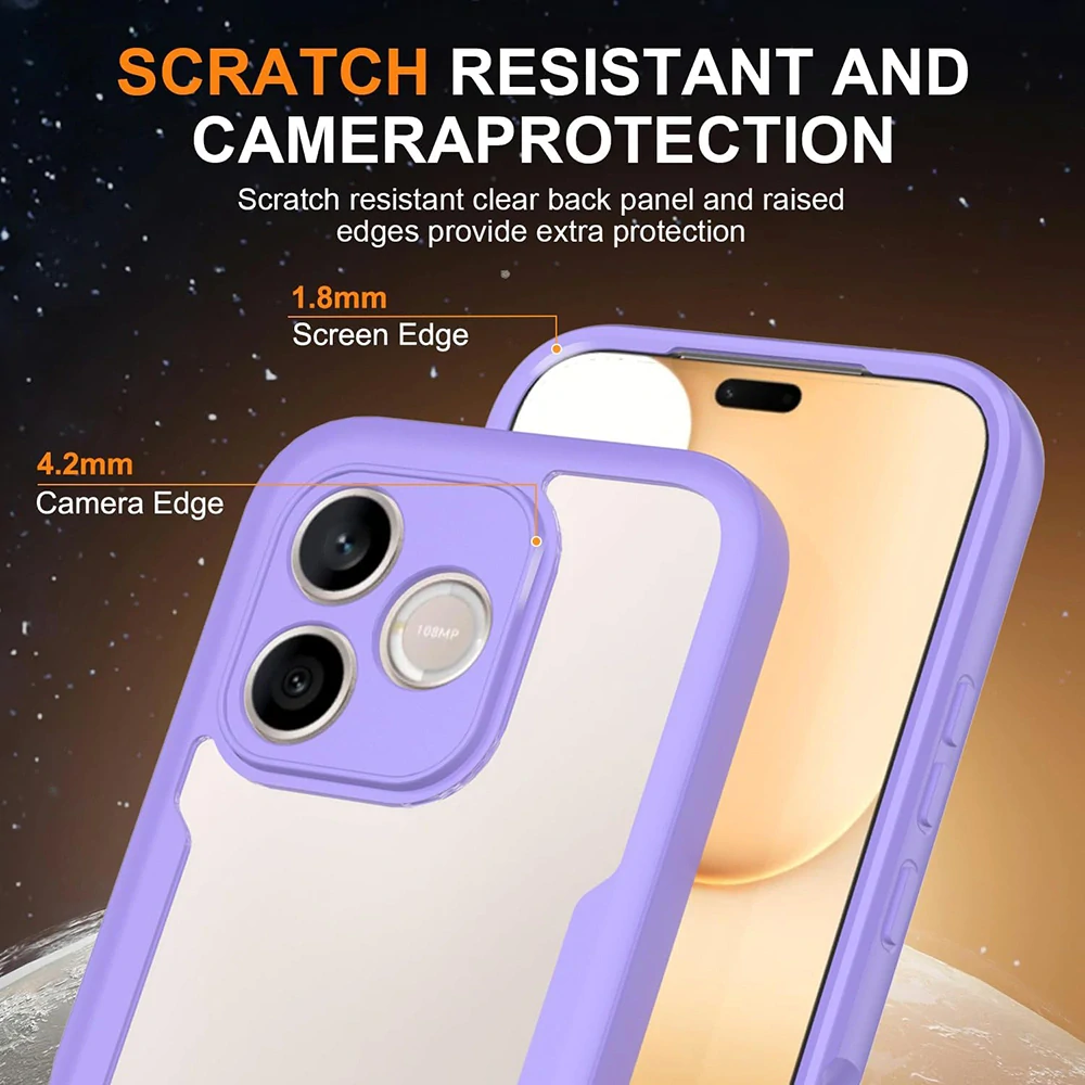 Pouzdro Honor 600 Lite, ColorVerse 360 - fialové