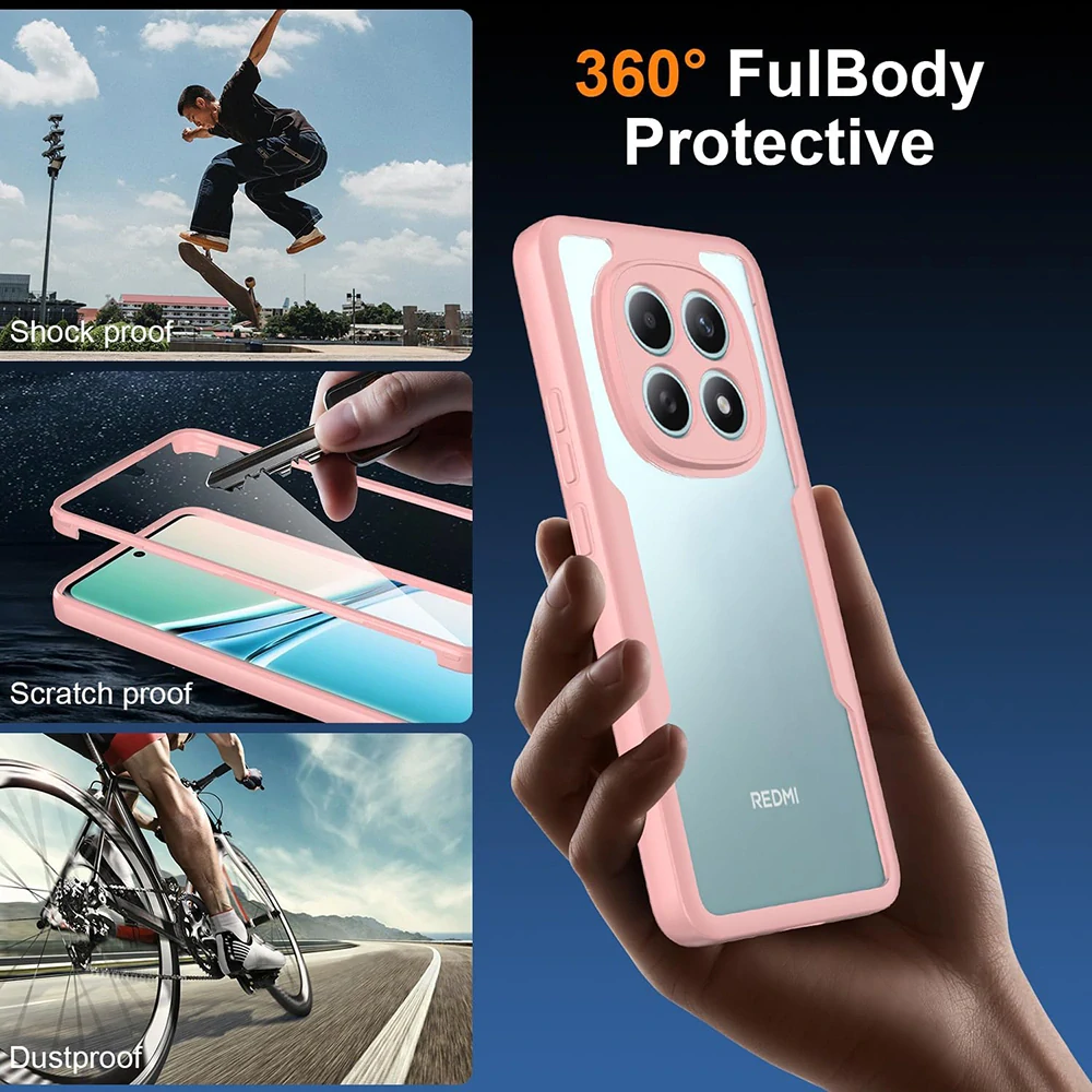 Pouzdro Xiaomi Redmi Note 15 5G / Poco M8 5G, ColorVerse 360 - růžové