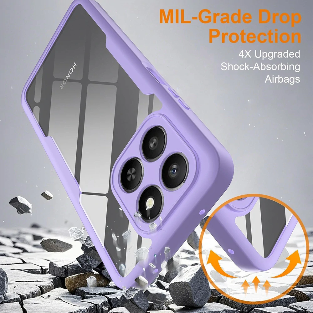 Pouzdro Honor 400 Smart 4G/5G / X7d 4G, ColorVerse 360 - fialové