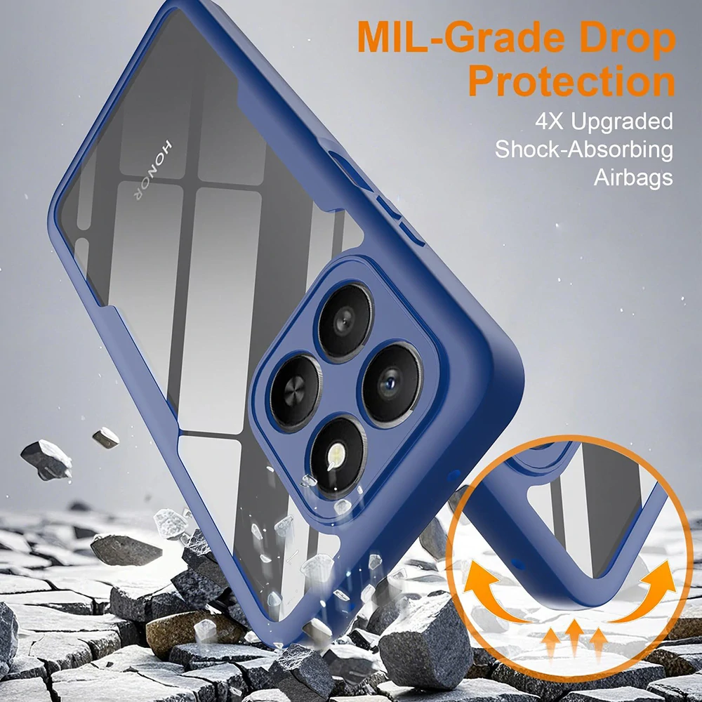Pouzdro Honor 400 Smart 4G/5G / X7d 4G, ColorVerse 360 - modré