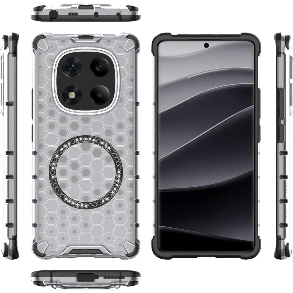 Kryt Xiaomi Redmi Note 14 Pro+ 5G, HoneyComb Shield MagSafe - bílý