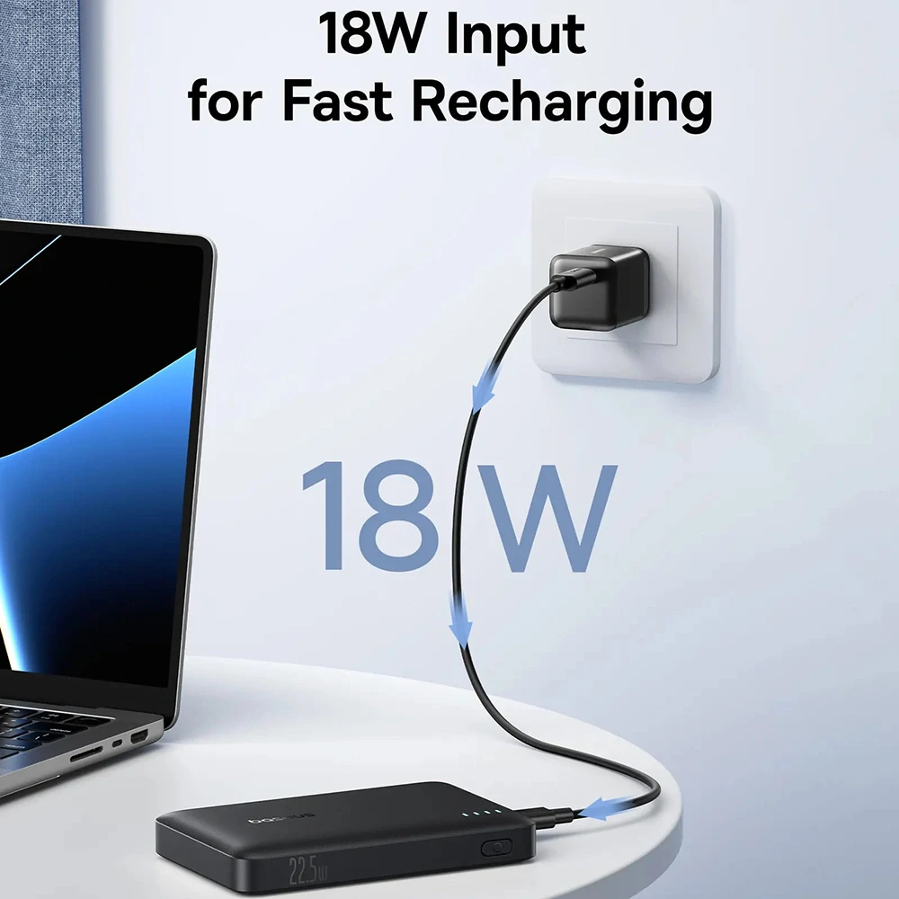 Powerbanka Baseus EnerFill FP21, 10000mAh, 22.5W