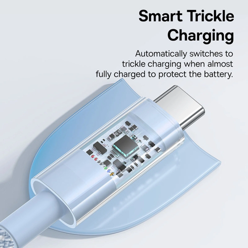 Datový Baseus Gem - Type-C na Type-C, 100W, 1m - Galaxy Blue