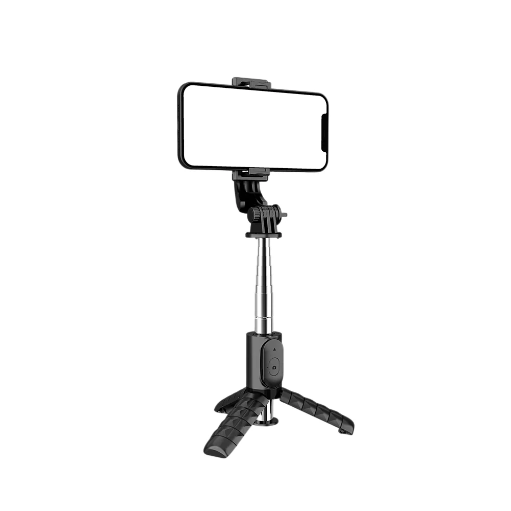 Selfie tyč Tripod Techsuit (Q11) Bluetooth, 74 cm – černý