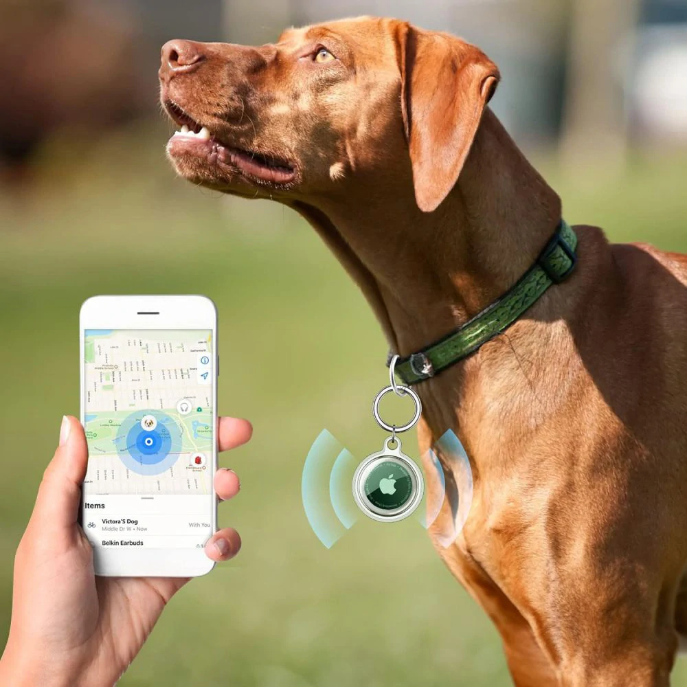 Pouzdro pro APPLE AIRTAG Techsuit CT15, silikonové, 4 kuisy
