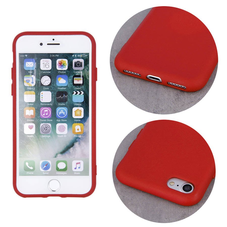 Kryt Motorola Moto E7 Power Silicone case červený