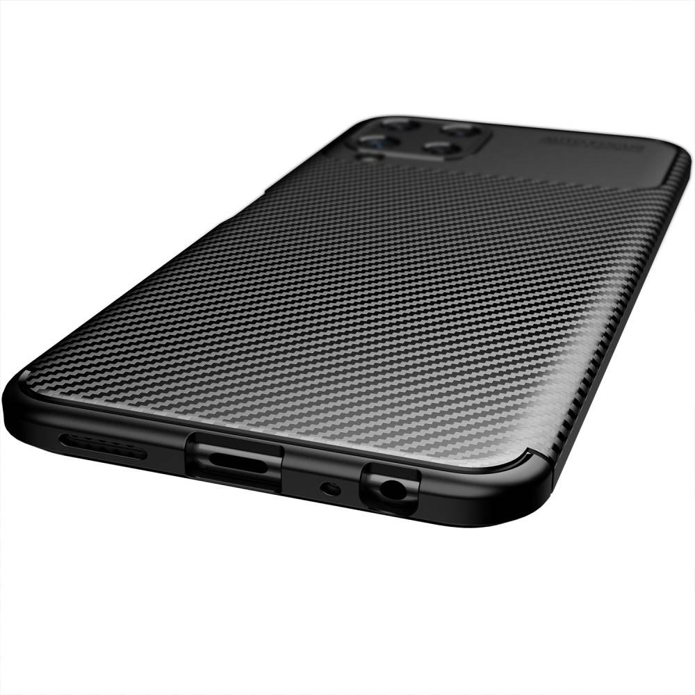 Kryt Samsung Galaxy A22 5G Armored Carbon Fiber černý