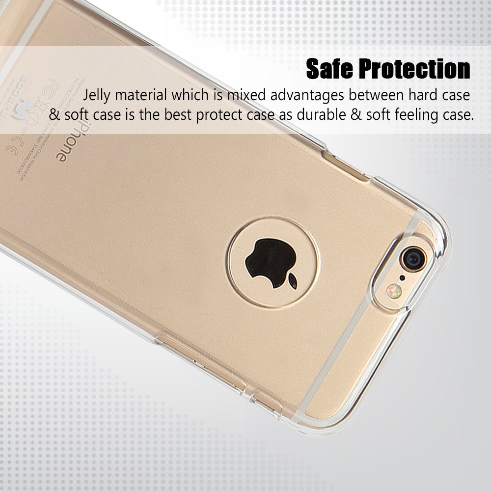 Kryt iPhone 6 Jelly Case Mercury silicone transparentní
