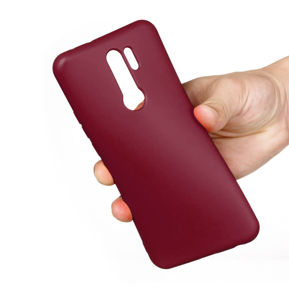 Kryt Xiaomi Redmi 9 Silicone case vínový