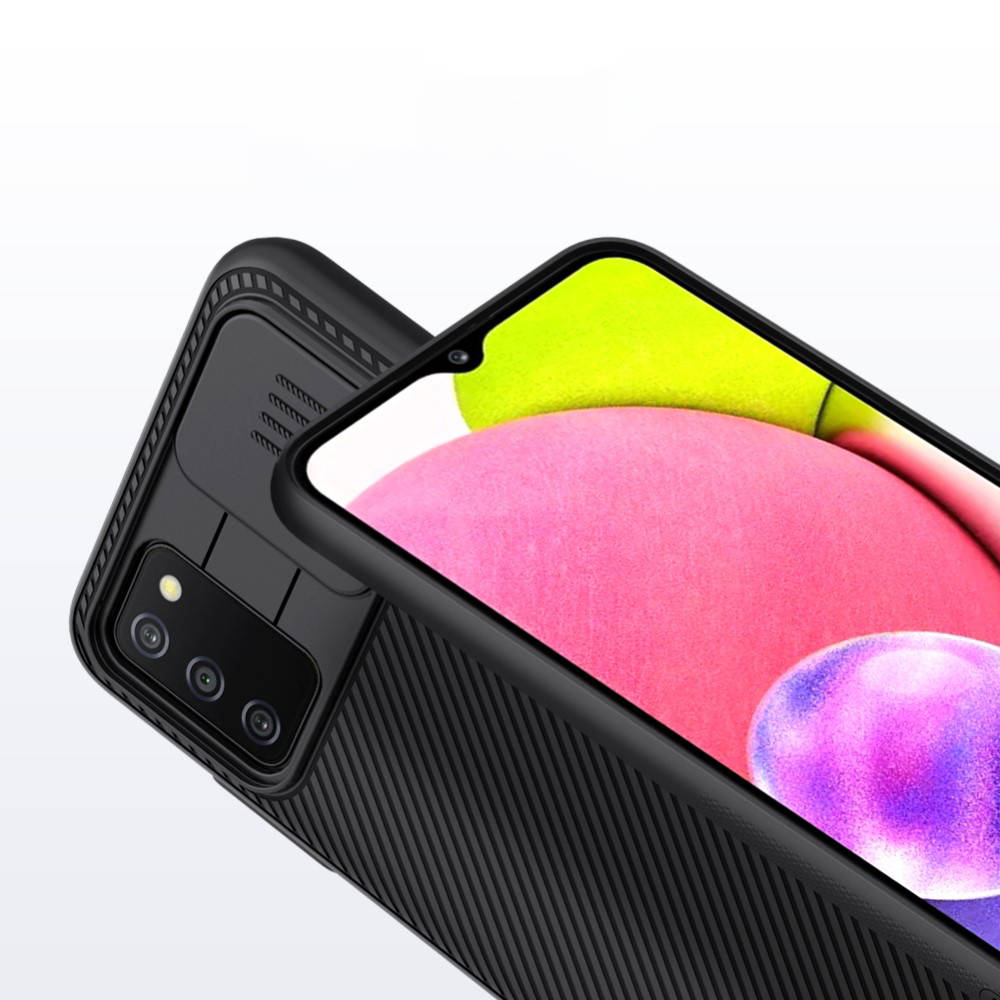Kryt Samsung Galaxy A03s s krytem kamery - Nillkin CamShield černý