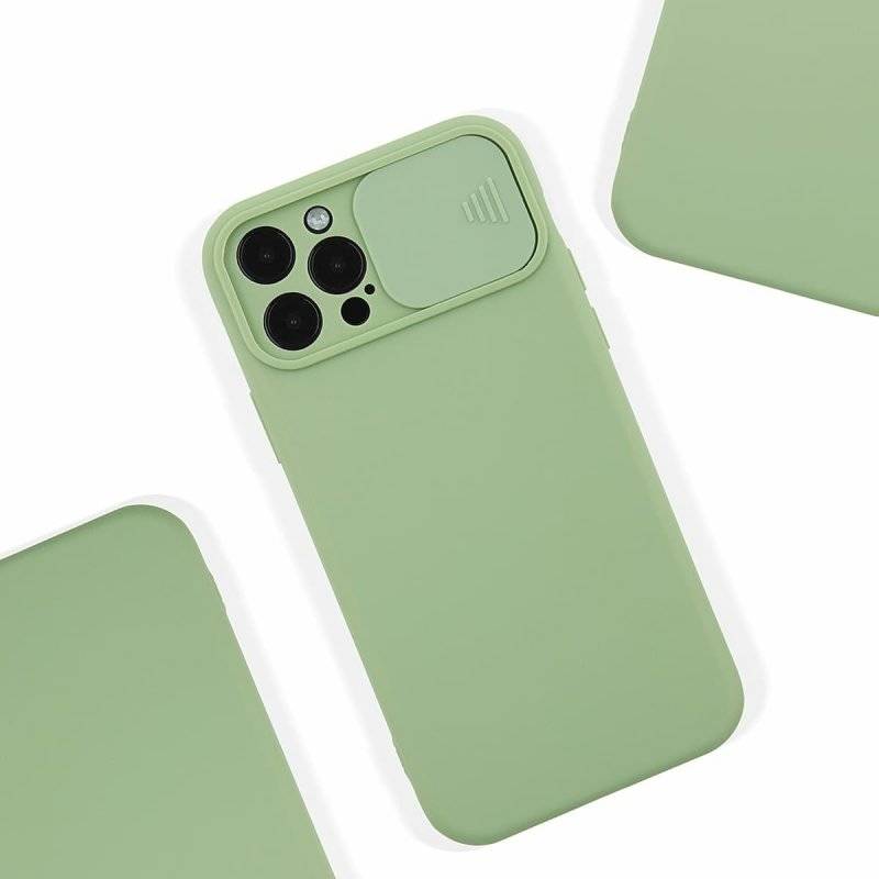 Kryt Samsung Galaxy A03s s krytem fotoaparátu - světle zelený