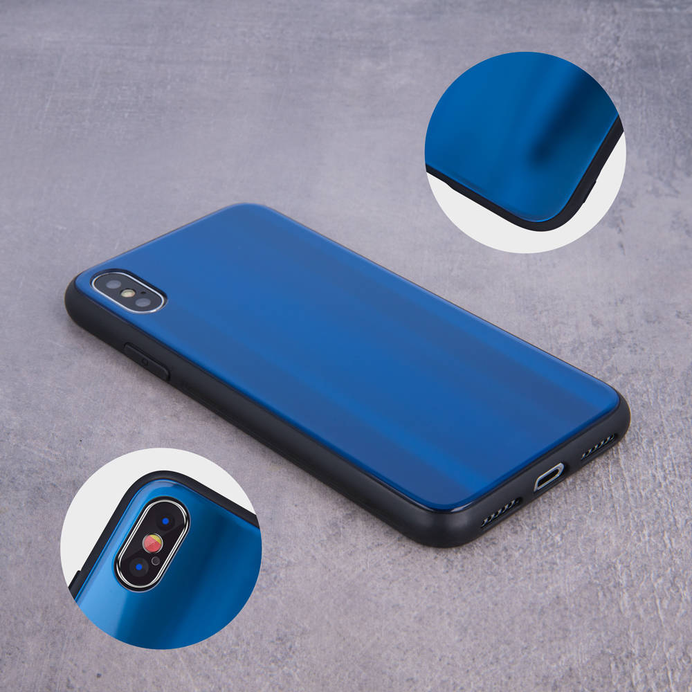 Pouzdro Xiaomi Redmi Note 10 5G / Redmi Note 10T 5G / Poco M3 Pro Glass Case Rainbow blue
