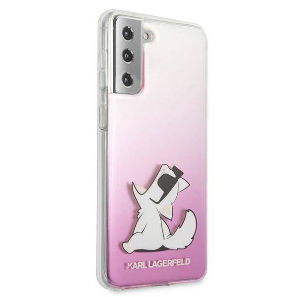Kryt Samsung Galaxy S21 Plus Karl Lagerfeld Hardcase Choupette Fun (KLHCS21MCFNRCPI) růžový