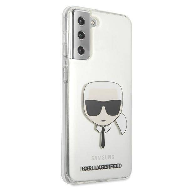 Kryt Samsung Galaxy S21 Plus Karl Lagerfeld Hardcase Karl`s Head (KLHCS21MKTR) transparentní