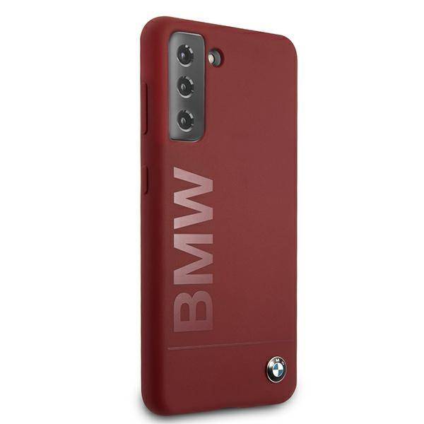 BMW - Samsung Galaxy S21 - Silikonový kryt BMW (BMHCS21SSLBLRE) červený