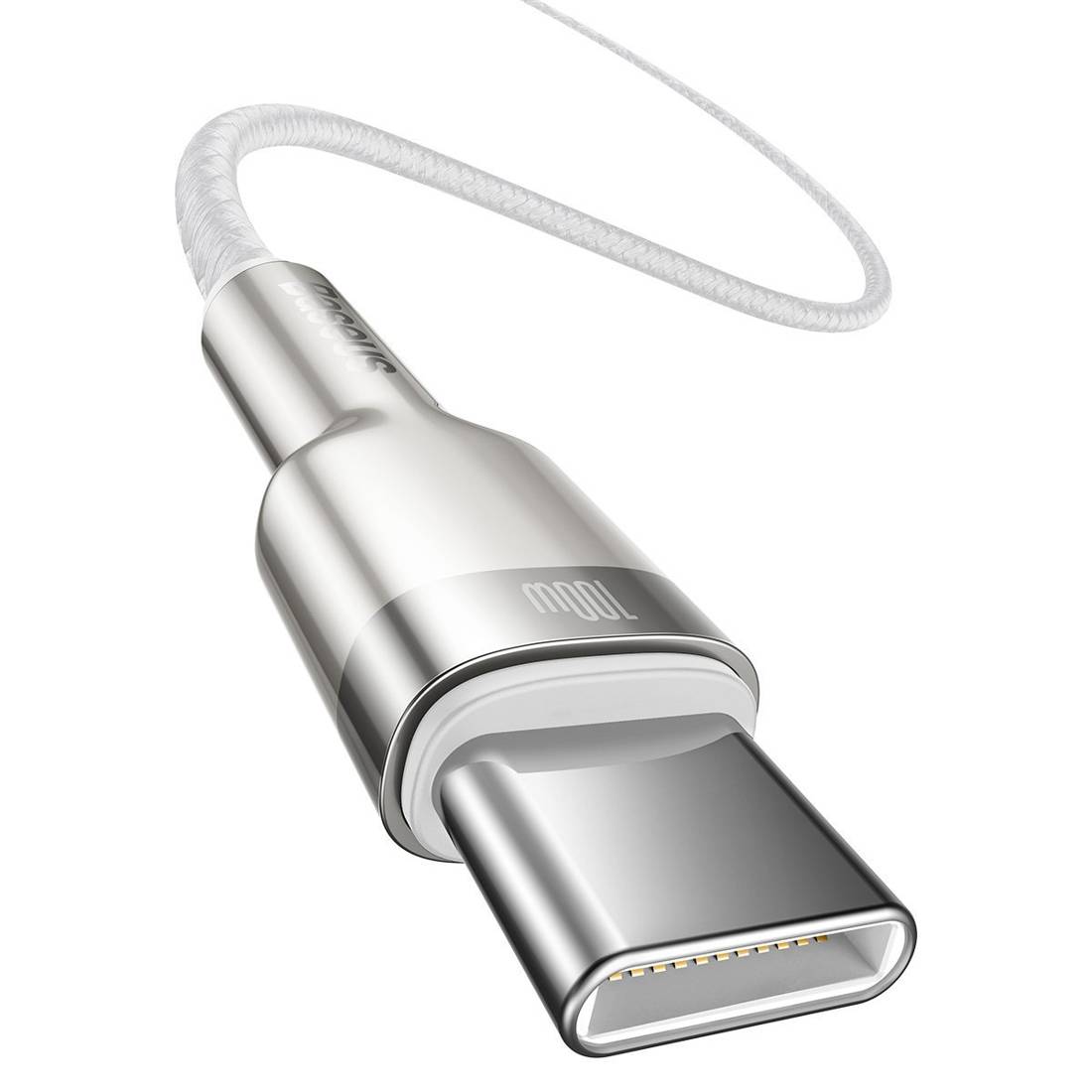 Datový kabel USB-C na USB-C Baseus Cafule, 100W, 2m (bílý)