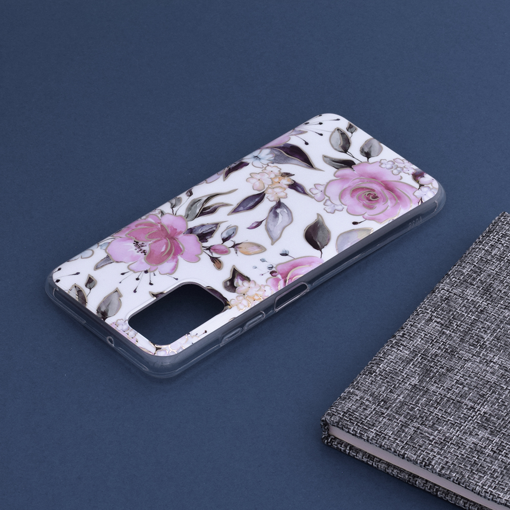 Kryt Samsung Galaxy A03s Techsuit - Marble Series - Chloe White