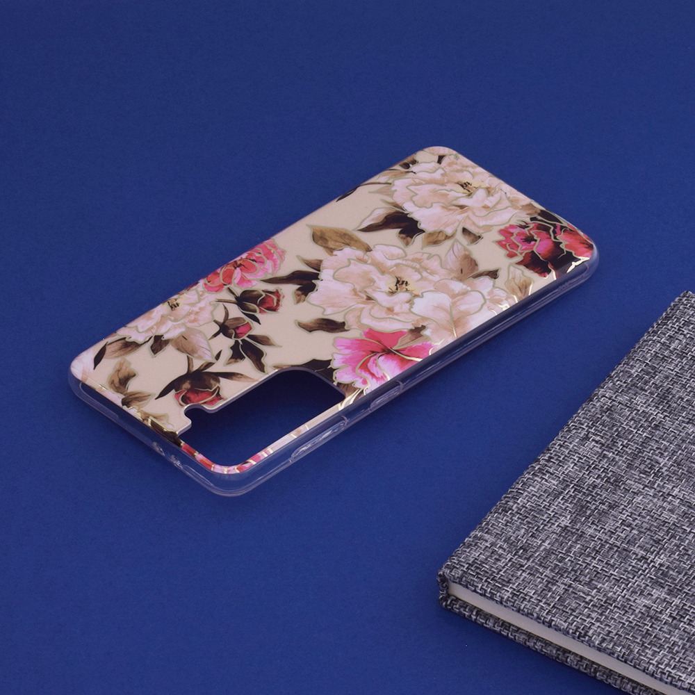 Kryt Samsung Galaxy S21 Plus Techsuit - Marble Series - Mary Berry Nude