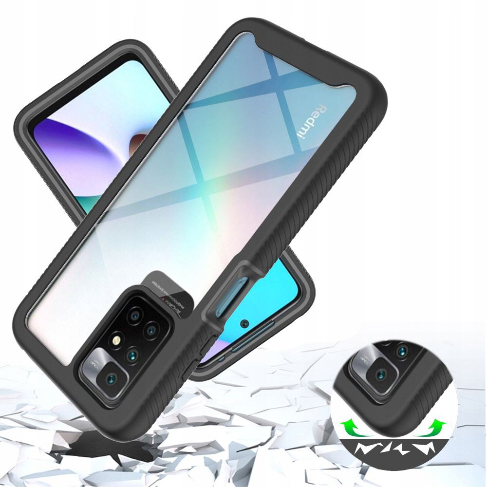 Pouzdro Xiaomi Redmi 10 / Redmi 10 2022 Techsuit - Defense360 Pro + ochrana obrazovky, černé