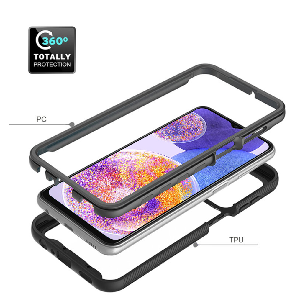 Pouzdro Samsung Galaxy A23 4G / A23 5G Techsuit - Defense360 Pro + ochrana obrazovky, černé