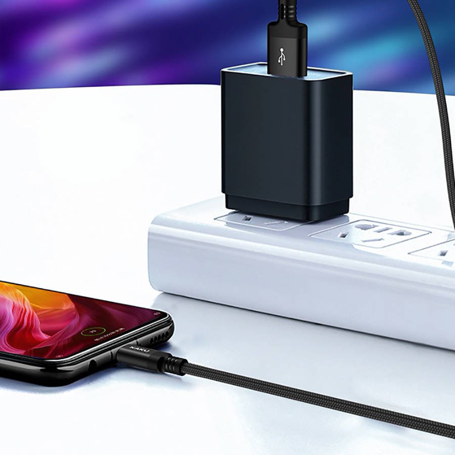 Datový kabel micro USB 2.8A 2m Fast Charging KAKU Kufeng (KSC-284) černý
