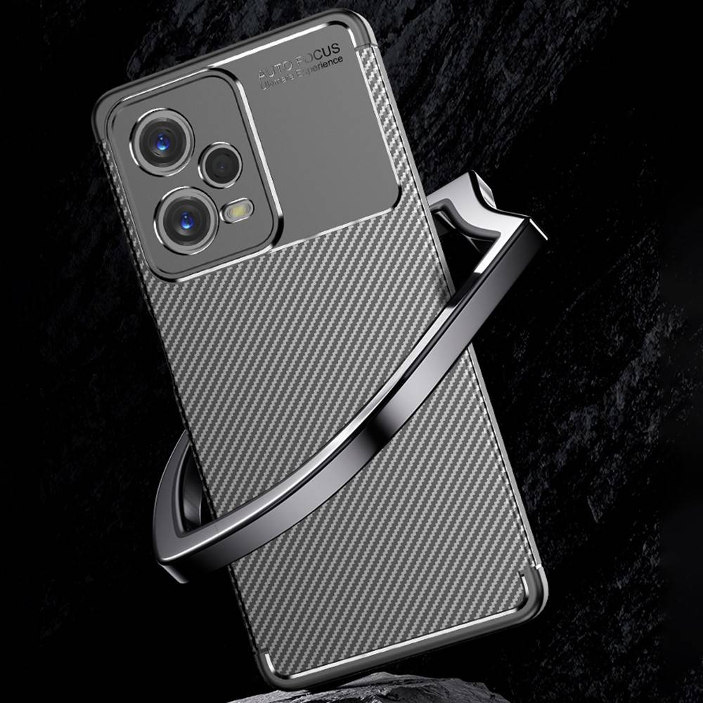 Kryt Xiaomi Redmi Note 12 5G / POCO X5 5G Armored Shockproof Carbon Fiber černý