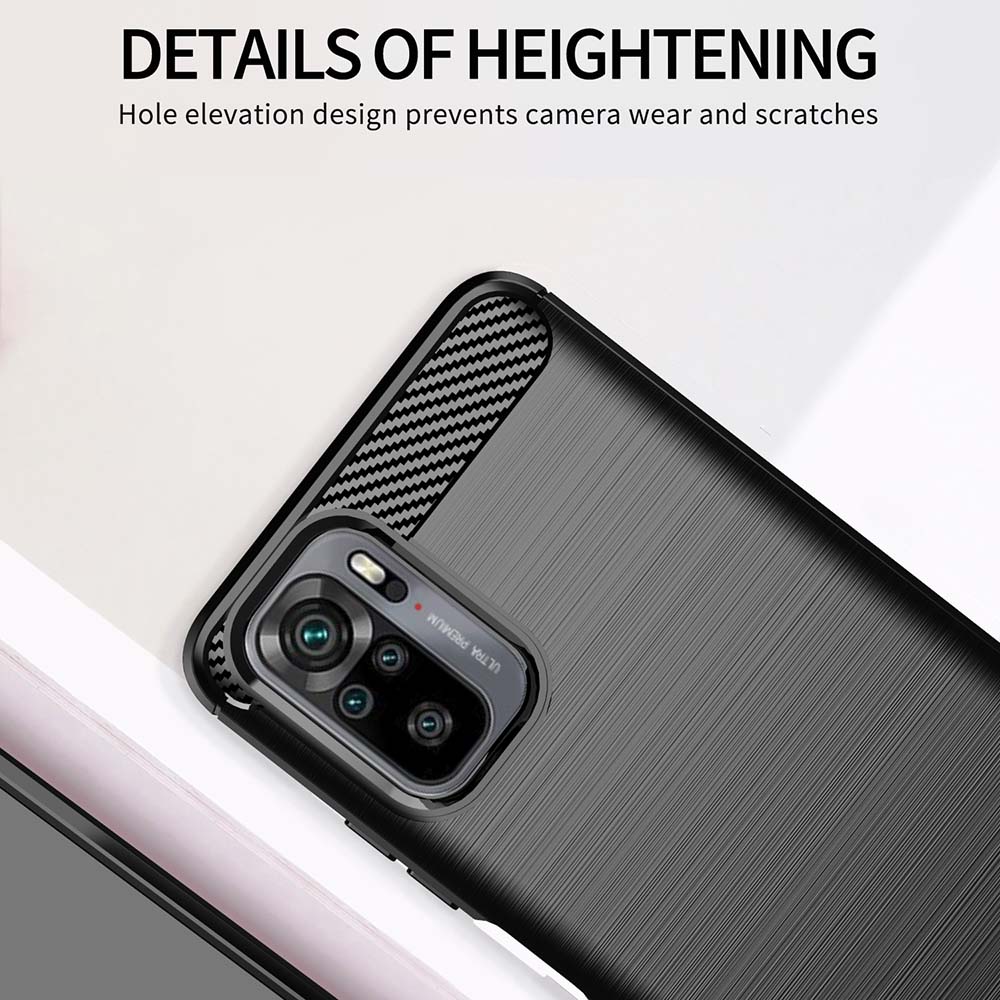 Kryt Xiaomi Redmi Note 10 4G / Redmi Note 10s / Poco M5s, Armored Carbon black