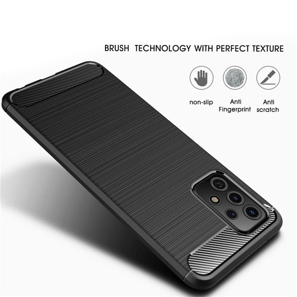 Kryt Samsung Galaxy A52 4G / A52 5G / A52s 5G, Armored Carbon černý